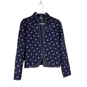 Vintage YOU BABES Quilted Floral Jacket SEE MEASUREMENTS